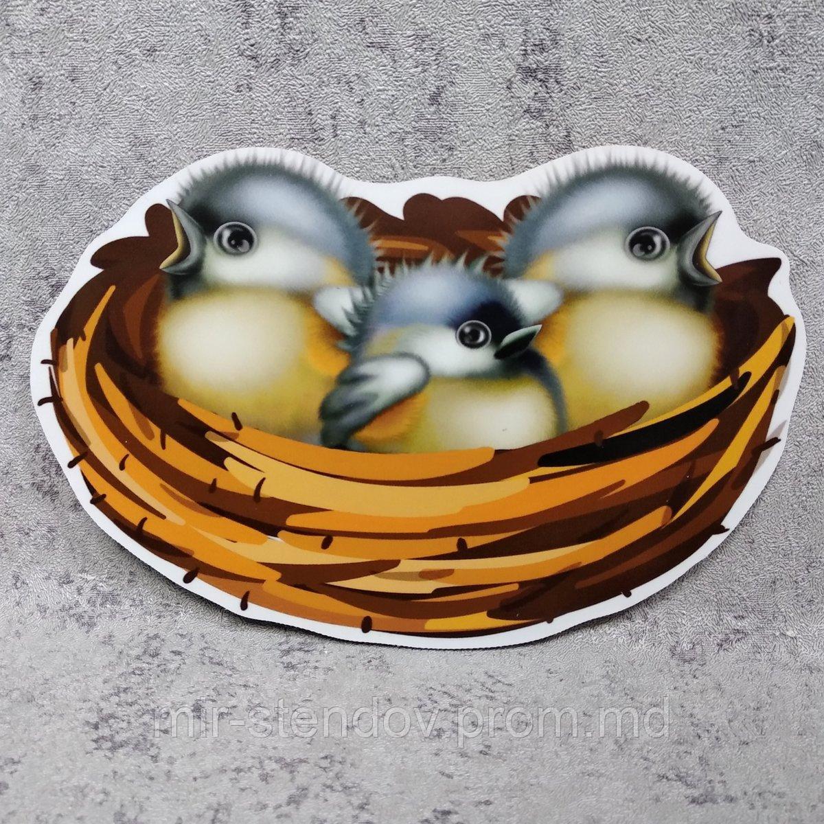 "Гнездо с птенцами". Настенная декорация, фото 1