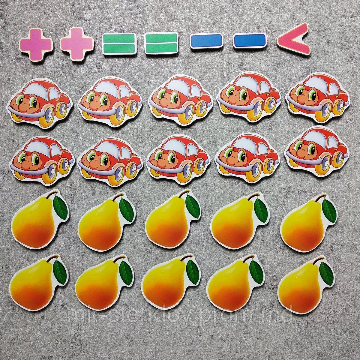 Магнитная математика Машинки и Груши, фото 1