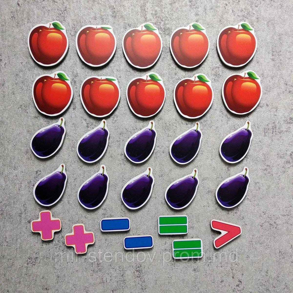 Магнитная математика Яблоки и сливы, фото 1