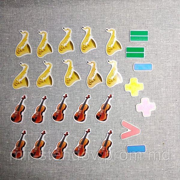 Магнитная математика Скрипки и саксофоны, фото 1