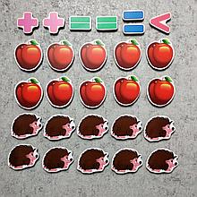 Магнитная математика Ёжики и яблочки