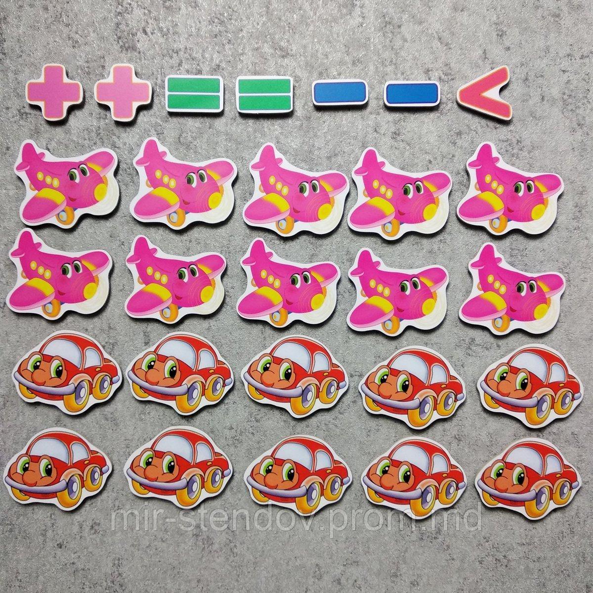 Магнитная математика Самолётики и Машинки, фото 1