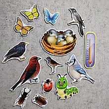 Набор развивающих магнитов "Птицы и насекомые"