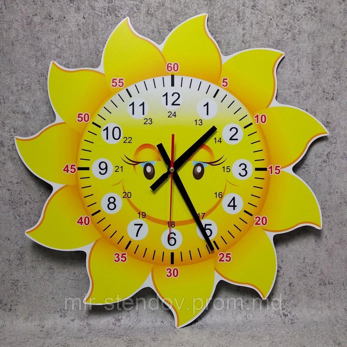 Обучающие настенные часы "Весёлое солнышко" - фото 1 - id-p10477341