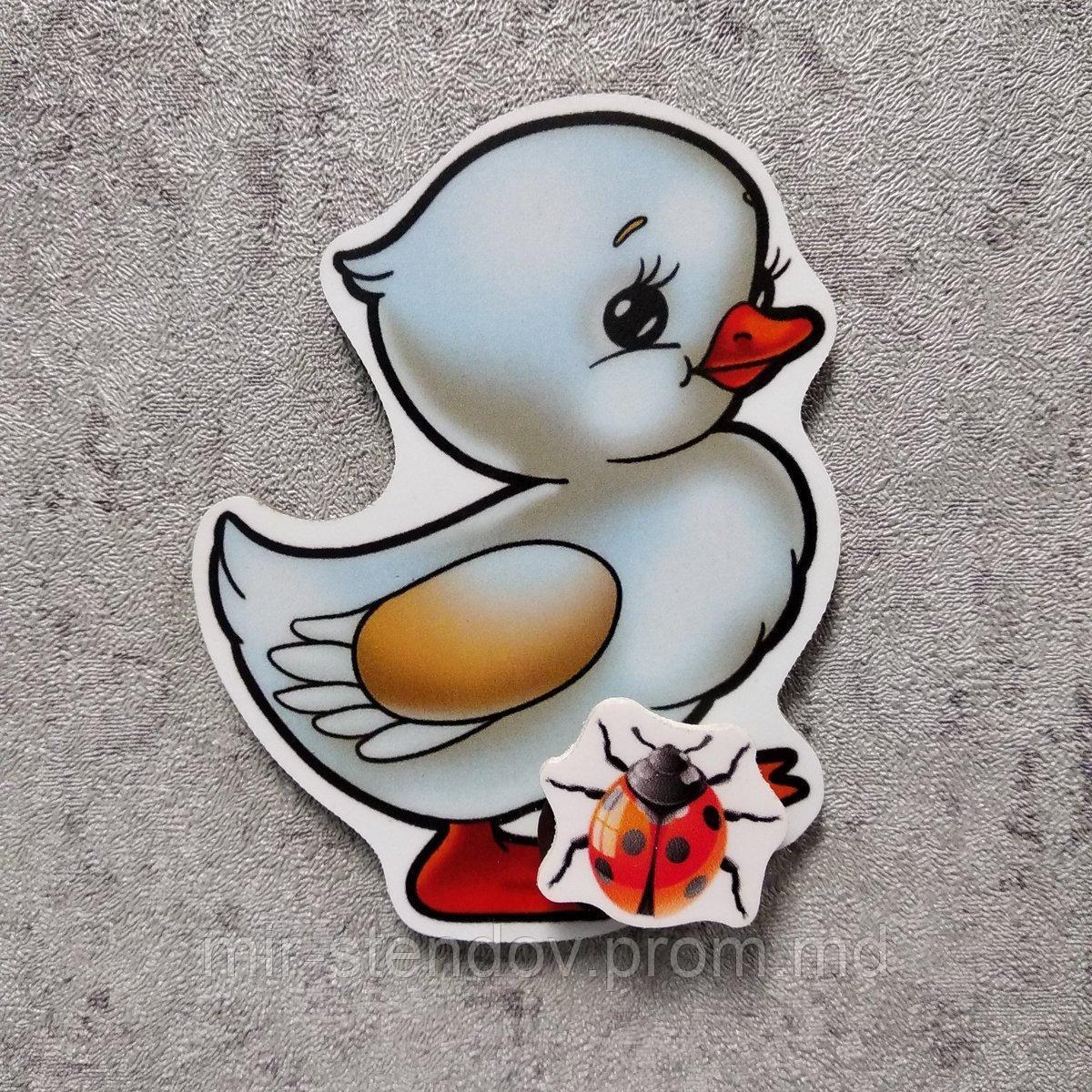 Магнитный стенд для крепления рисунка Утёнок, фото 1