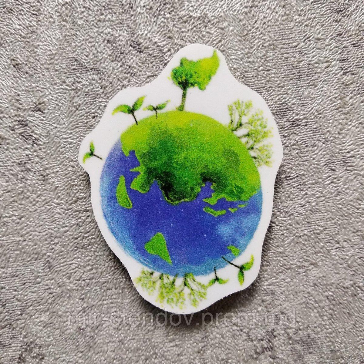 Магнитик канцелярский Планета Земля, фото 1