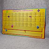 Касса букв и цифр а также  наборное полотно (2 в 1) "Шагая обучаемся", фото 3