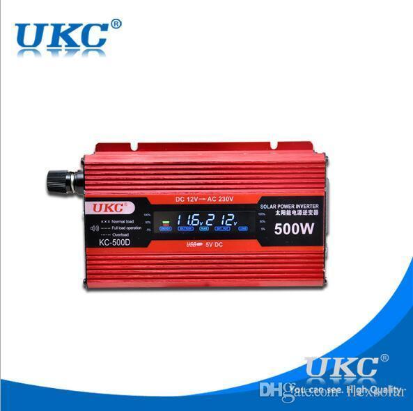 Invertor tensiune 12V-220V UKC KC500D PREMIUM cu LCD ecran - фото 1 - id-p10478250