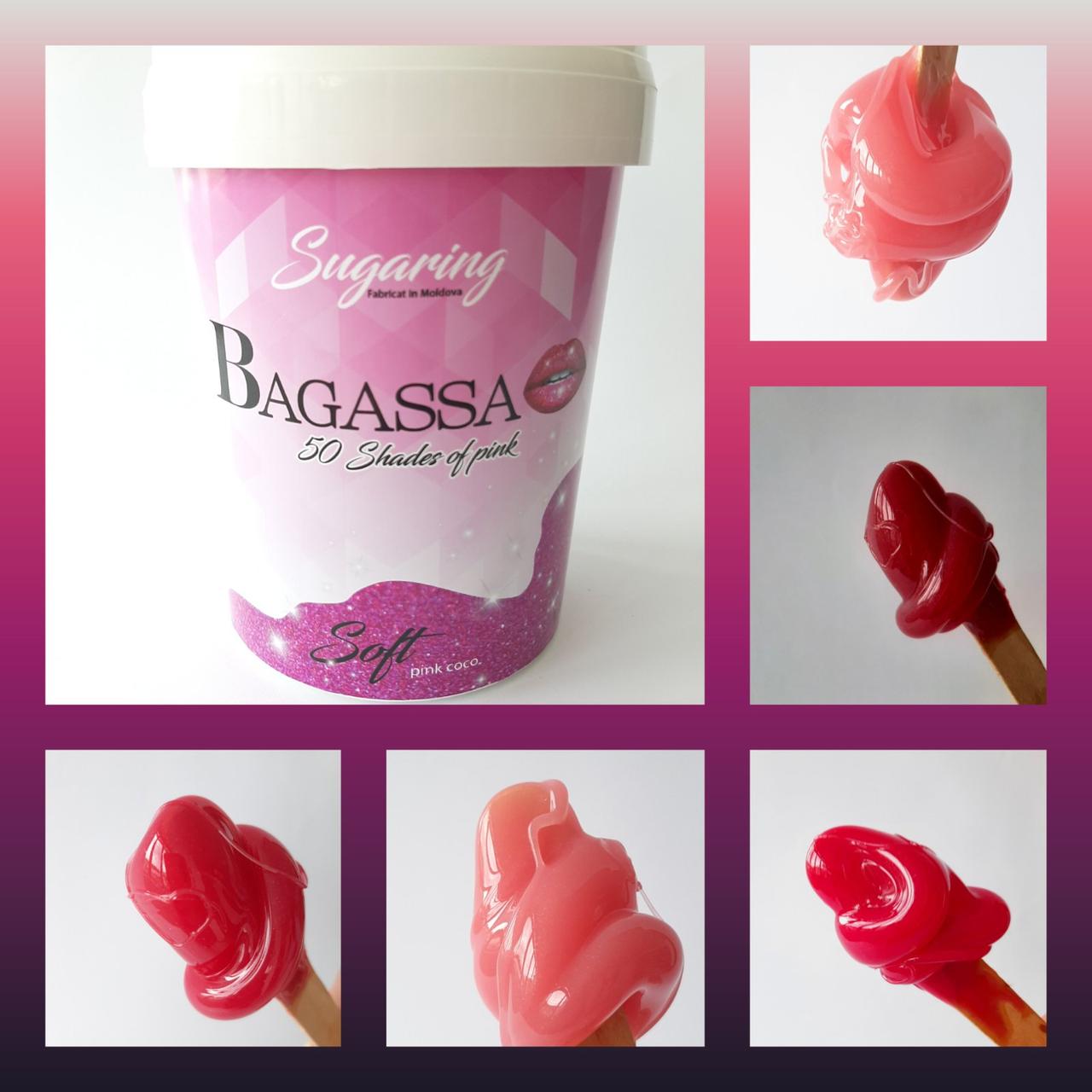 Шугаринг розовый с блестками - Bagassa 50 shades of pink 750 gr - фото 1 - id-p10478352