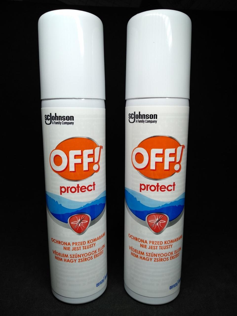Аэрозоль ОФФ OFF Family Protect от комаров и клещей для всей семьи 100 мл - фото 1 - id-p10117413
