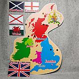 Great Britain карта с накладными флагами, фото 2