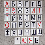 Заглавные буквы украинского алфавита. Пластиковые карточки для наборного полотна, фото 4