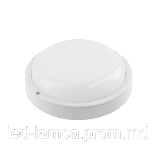 Светодиодный LED светильник GTV, 8W(EMC+), 4000K, IP54, накладной, круглый, пластиковый, белый, KODO-OK - фото 1 - id-p10480413