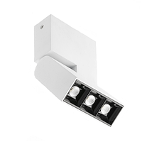 Светодиодный LED светильник GTV, 8W (EMC+), 4000K, накладной, прямоугольный, алюминиевый, белый, Ra 80, SIERRA