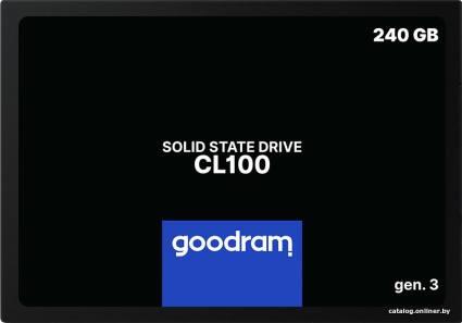 GOODRAM CL100 Gen. 3 480GB SSDPR-CL100-480-G3 - фото 1 - id-p10480345