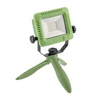Светодиодный LED прожектор GTV, 10W, 6400K, IP54, с аккумулятором, пластик + стекло, зелёний, RA 80, ALLEDO