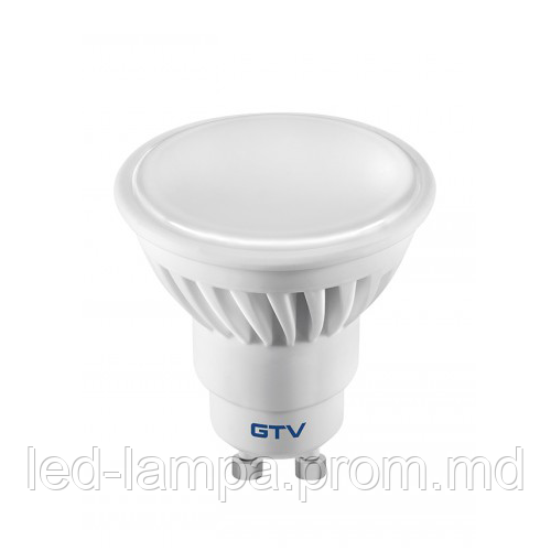Светодиодная LED лампа GTV, 10W, GU10, MR16, 6400K холодное свечение, Ra 80. - фото 1 - id-p10480714