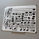 Доска для учителей музыки "Скрипичные ключи" (48 магнитных нот), фото 3