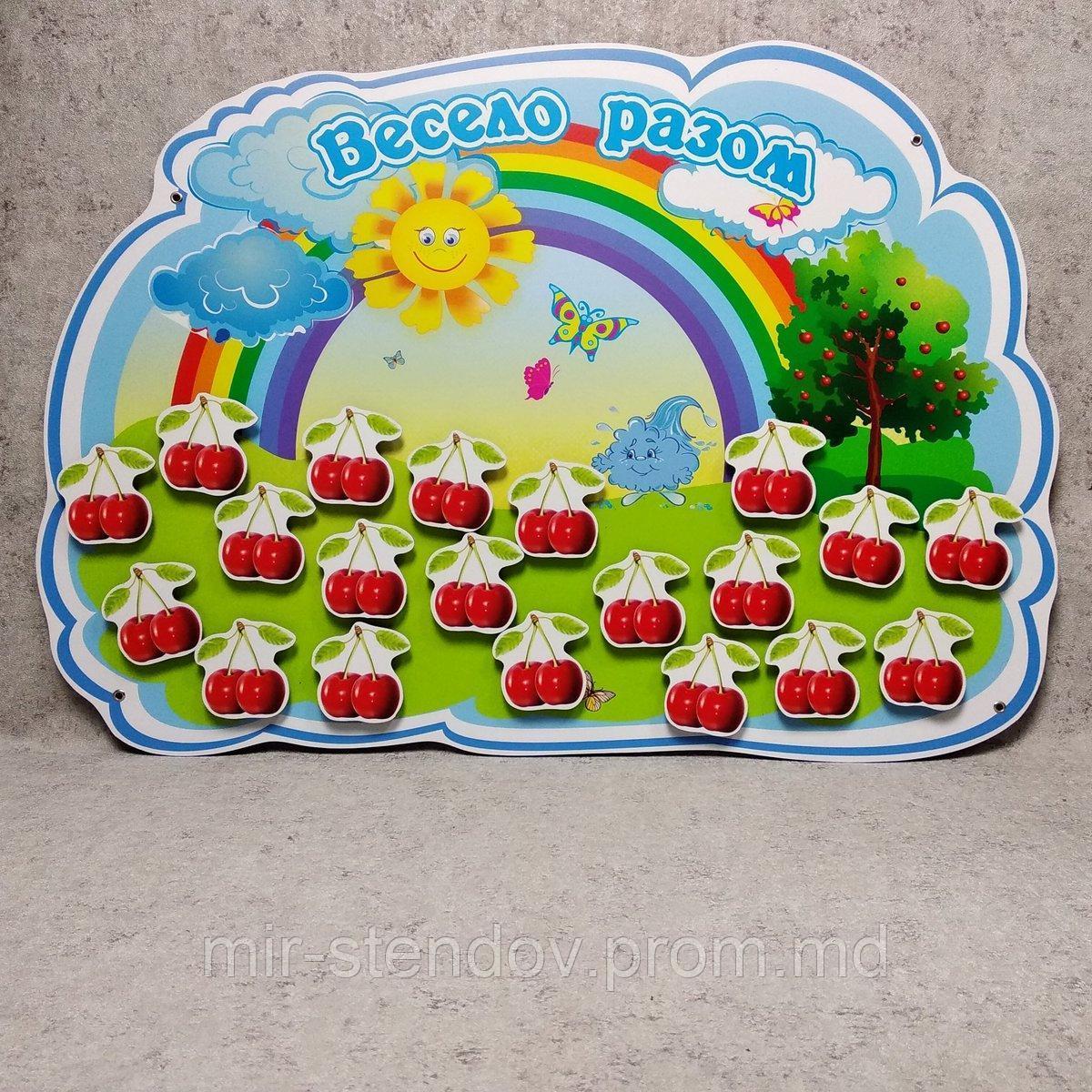 Стенд-уголок настроения "Вишня", фото 1