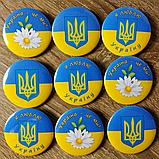 Значок сувенирный Символика Украины Я люблю Украину, фото 3