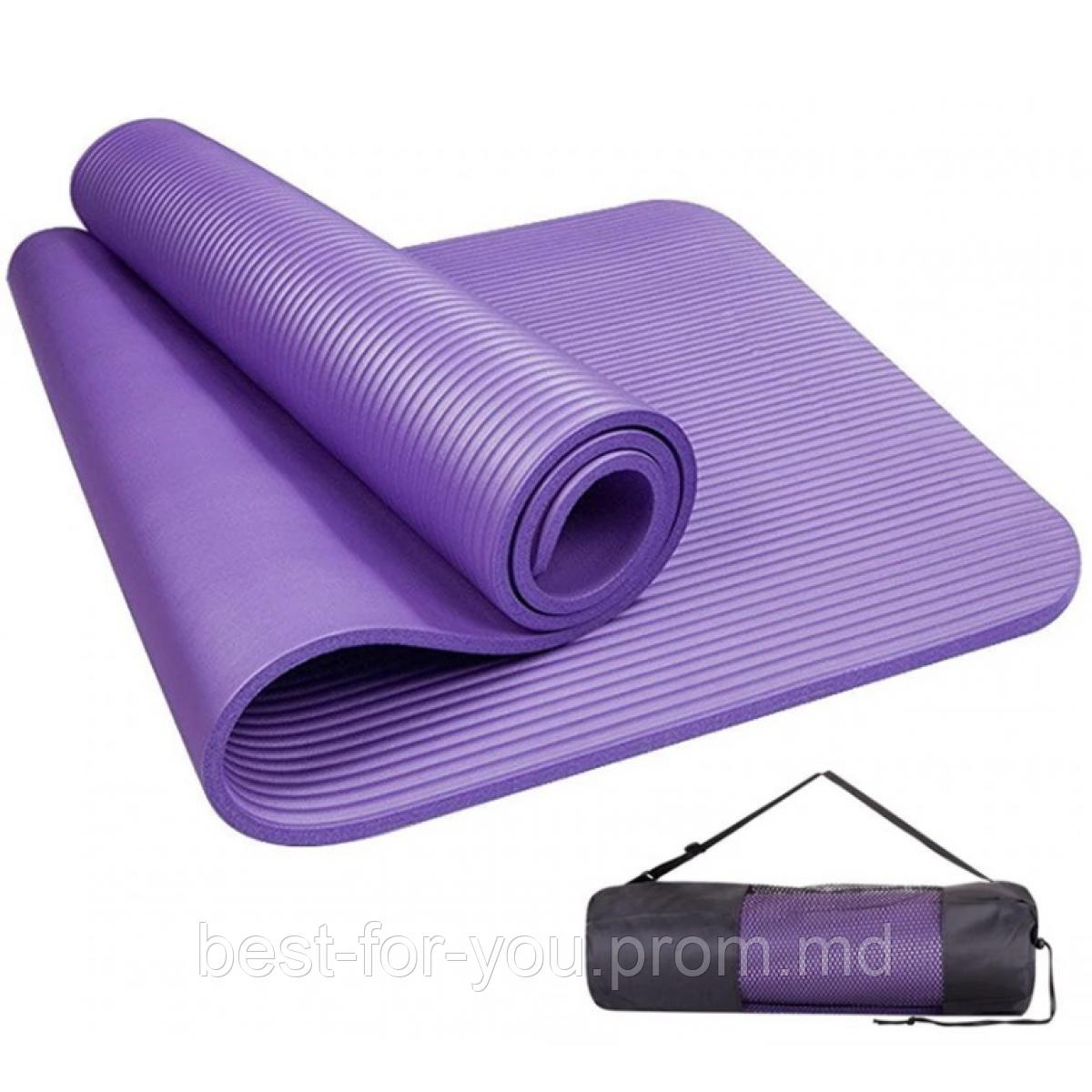 Коврик для йоги и фитнеса 1см + ЧЕХОЛ / Covoras pentru yoga-fitness Yoga mat 1cm + HUSA - фото 1 - id-p9935902
