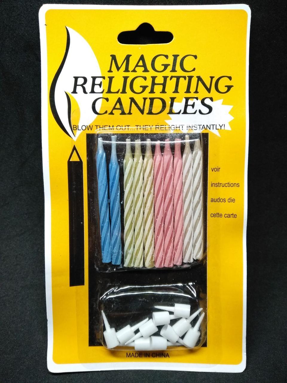 Свечи для торта магические которые не задуваются - фото 1 - id-p8647135