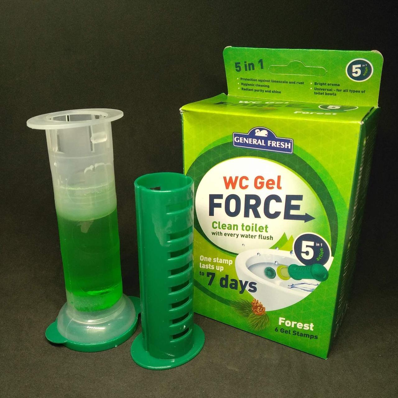 Диски чистоты для унитаза WC Gel Force Хвоя 6 штампов - фото 1 - id-p10488224