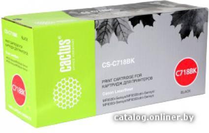 CACTUS CS-C718BK (аналог Canon 718 Black (2662B002AA)) - фото 1 - id-p10496794