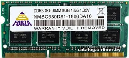 Neo Forza 8GB DDR3 SODIMM PC3-12800 NMSO380D81-1600DA10 - фото 1 - id-p10497182