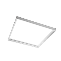 Переходная/монтажная алюминиевая рамка GTV для светодиодных панелей 60x60см, алюминиевая, белая, KING