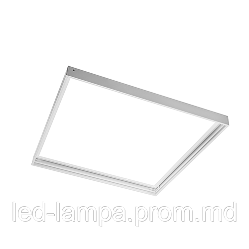 Переходная/монтажная алюминиевая рамка GTV для светодиодных панелей 60x60см, алюминиевая, белая, KING - фото 1 - id-p10508667
