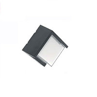 Светодиодный LED светильник GTV, 12W (EMC+), 4000K, IP65, фасадный, пластиковый, чёрный, CANTI.
