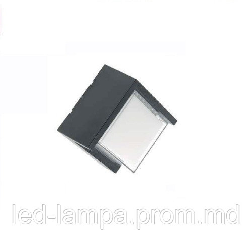 Светодиодный LED светильник GTV, 12W (EMC+), 4000K, IP65, фасадный, пластиковый, чёрный, CANTI. - фото 1 - id-p10512903