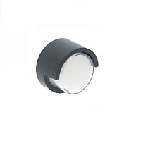 Светодиодный LED светильник GTV, 12W (EMC+), 4000K, IP65, фасадный, круглый, чёрный, CANTI