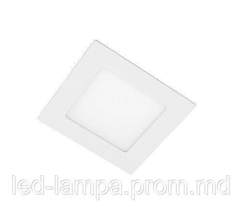 Светодиодный LED светильник потолочный GTV, 3W (EMC+), 3000К, квадратный, врезной, белый, MATIS - фото 1 - id-p10513340