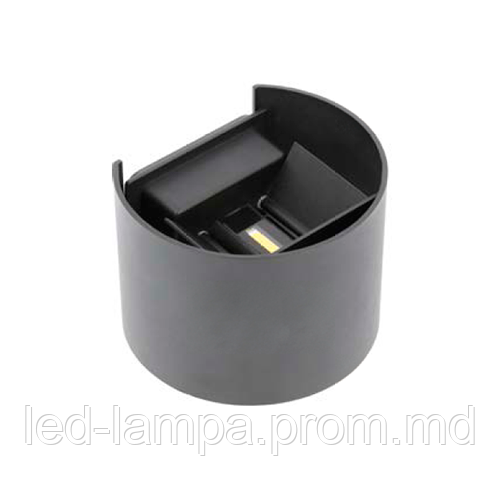 Светодиодный LED светильник GTV, 7W, 4000K, IP54, накладной, круглый, алюминиевый, чёрный, MISSOURI - фото 1 - id-p10513412