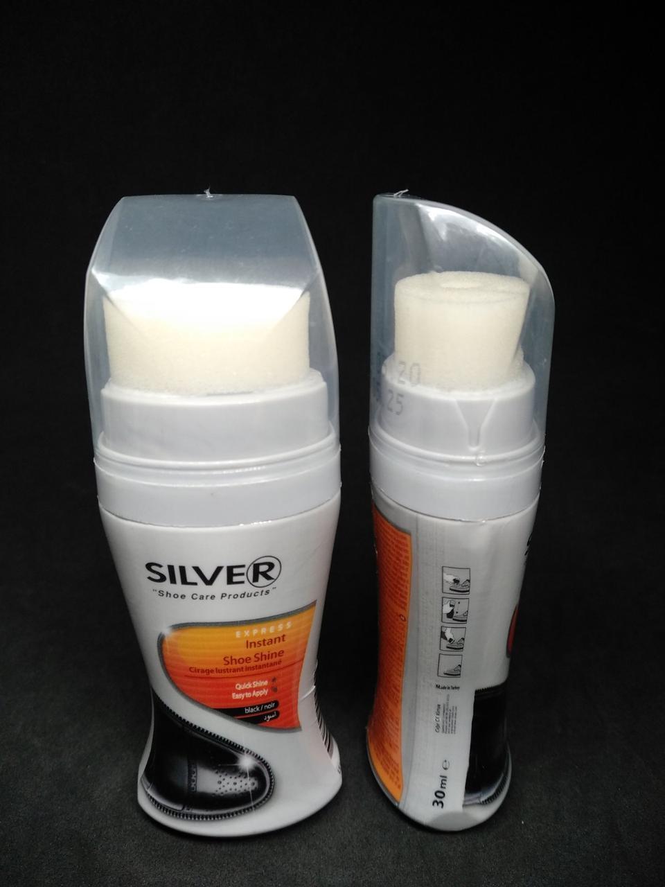 Сильвер Silver жидкая крем-краска для гладкой кожи черная 30 мл - фото 1 - id-p10513503