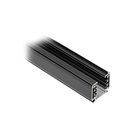 Шинопровод для светодиодных трековых светильников GTV, 1м, трёхфазный, накладной, чёрный