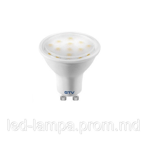 Светодиодная LED лампа GTV, 3W, GU10, 3000К тёплое свечение - фото 1 - id-p10513520