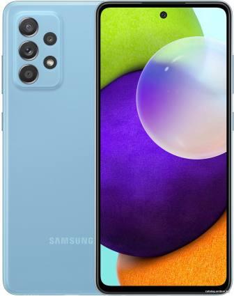 Samsung Galaxy A52 SM-A525F/DS 8GB/256GB (синий) - фото 1 - id-p10513759