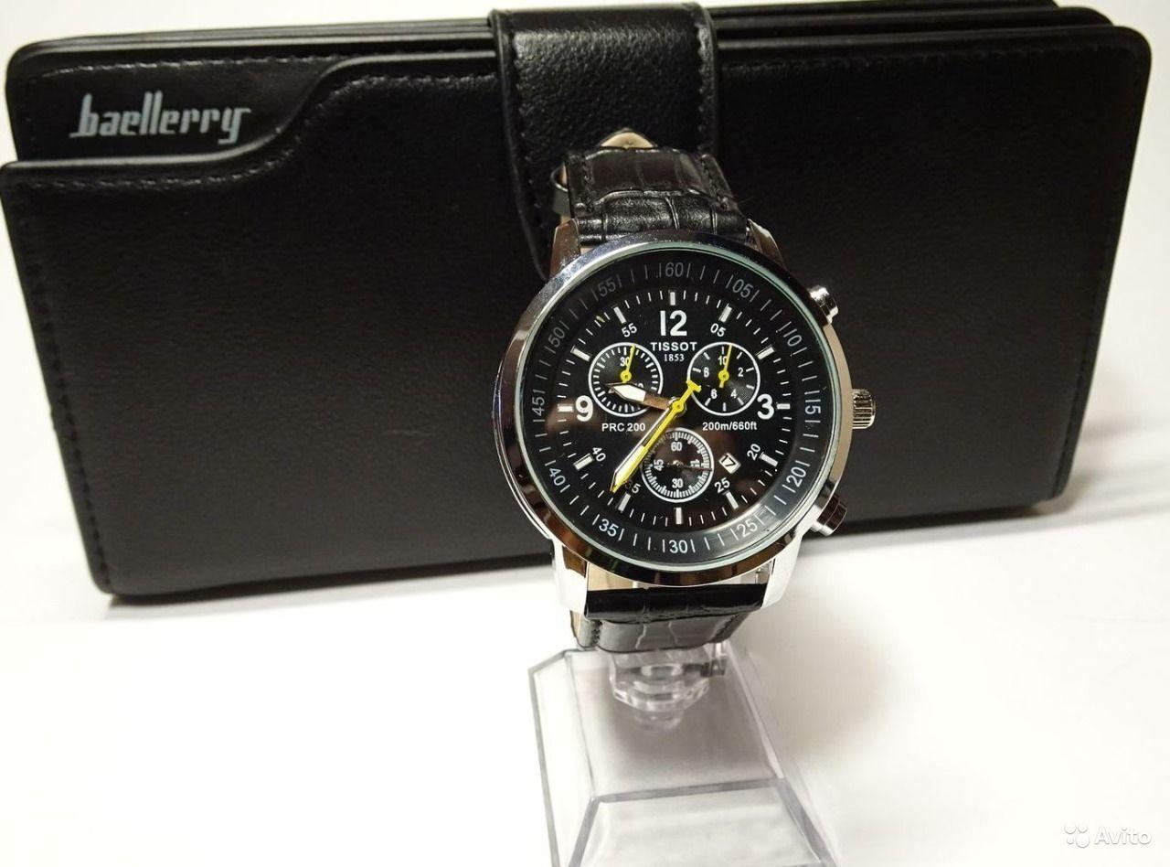 Комплект часы Tissot и портмоне Baellerry - фото 1 - id-p10515085