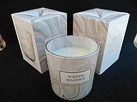 Свечи ароматизированные в стакане Bartek White Marble