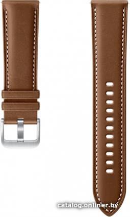 Samsung кожаный для Samsung Galaxy Watch3 45мм (коричневый) - фото 1 - id-p10515372