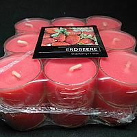 Свеча ароматизированная чайная таблетка 18 штук erdbeere
