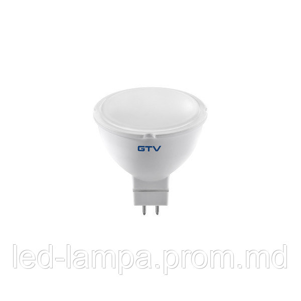 Светодиодная LED лампа GTV, 6W, 12V, GU5.3, MR16, 3000К тёплое свечение. - фото 1 - id-p10516173