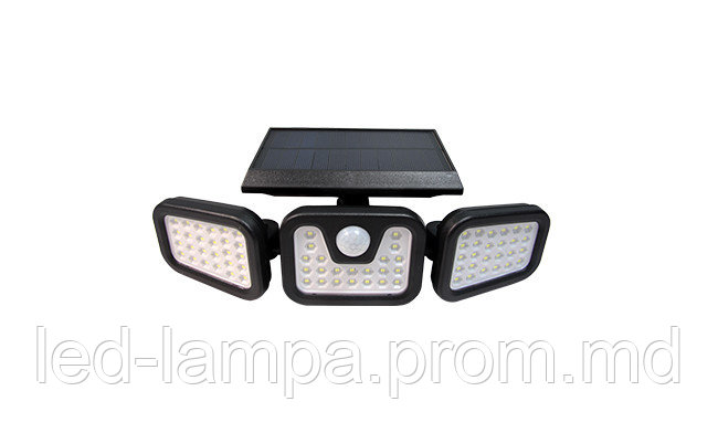 Светодиодный LED прожектор, master LED, 15W, 74xSMD, 6000K, IP65, на солнечной батарее, с датчиком сумерек, ко - фото 1 - id-p10516440