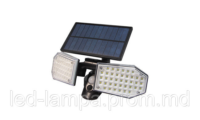 Светодиодный LED прожектор, master LED, 15W, 78xSMD, 6000K, IP65, на солнечной батарее, с датчиком сумерек - фото 1 - id-p10516441