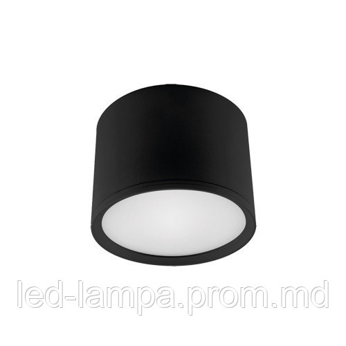 Светодиодный LED светильник, Strühm Poland, 7W, 4000K, потолочный, накладной, круглый, чёрный, ROLEN LED - фото 1 - id-p10517801