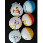 Новогодние игрушки шар белый Символ 2022 года 10 см 6 штук - фото 1 - id-p4483685