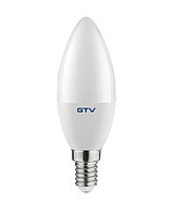 Светодиодная LED лампа GTV, 8W, E14, 4000К нейтральное свечение